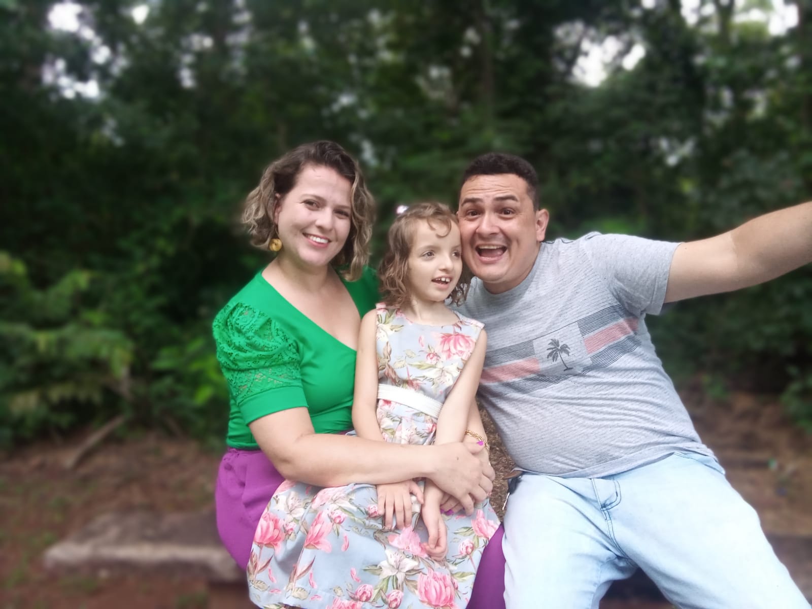 Momentos da vida de Kirky Emerich com a família